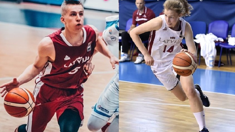 Edgars Kaufmanis un Luīze Šepte
Foto: Latvijas Basketbola savienība