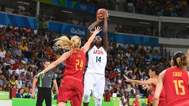 Tīna Čārlza. Foto: USA Basketball