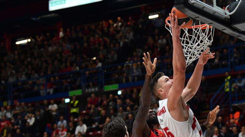 Dairis Bertāns: 13 punkti zaudējumā pret CSKA. Foto: EP/Scanpix