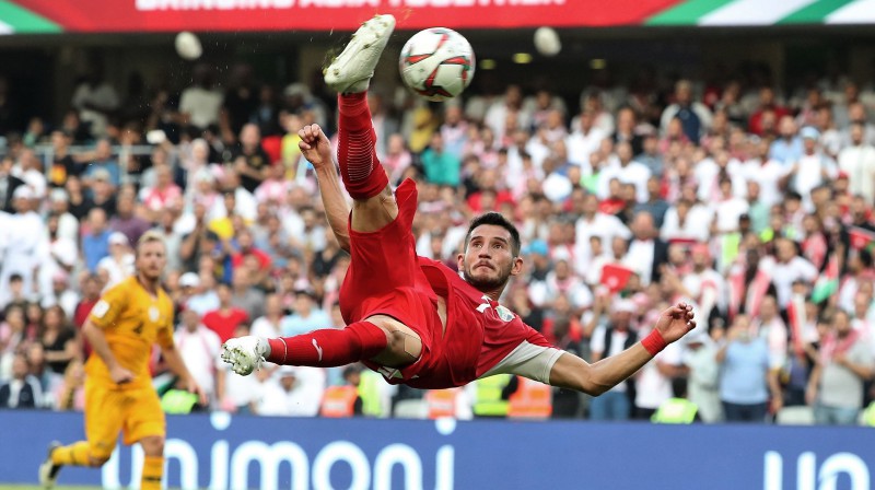 Jordānijas uzbrucējs Jusafs Ravašde. Foto: AFP/Scanpix