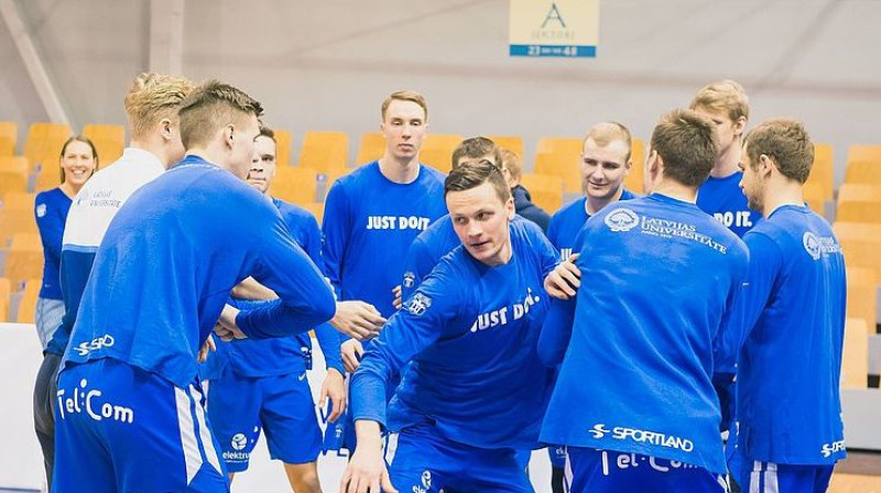 "Latvijas Universitātes" basketbola komanda. Foto: bk.lu.lv