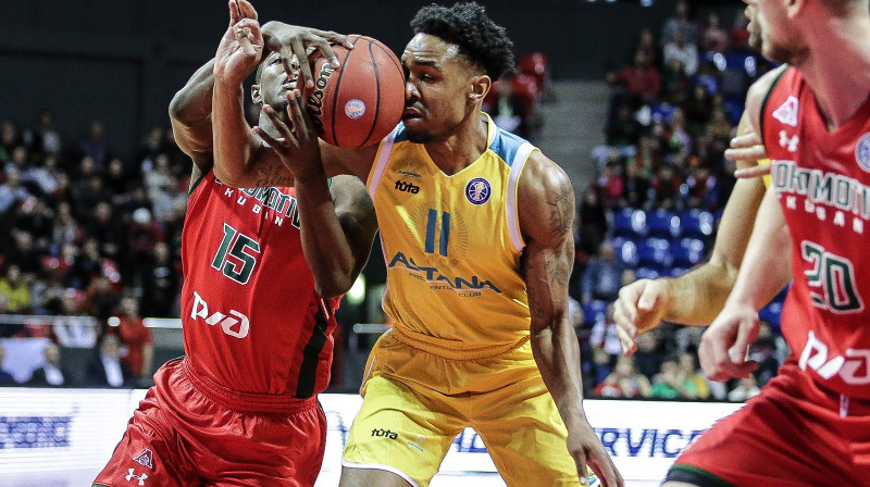 Krasnodaras "Lokomotiv Kuban" pret "Astana". Foto: VTB League