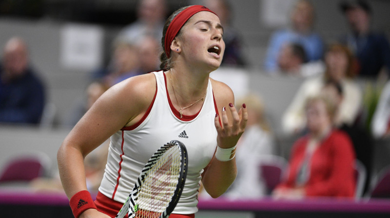 Aļona Ostapenko. Foto: Romāns Kokšarovs, F64