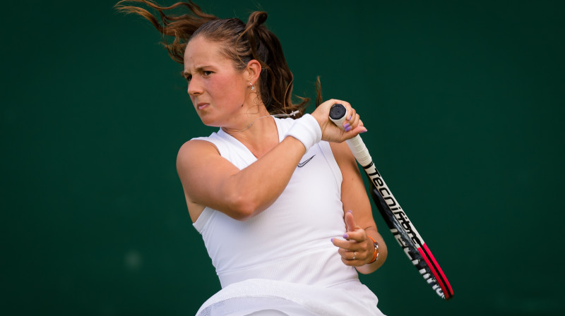 Darja Kasatkina Vimbldonā. Foto: zumapress.com/Scanpix