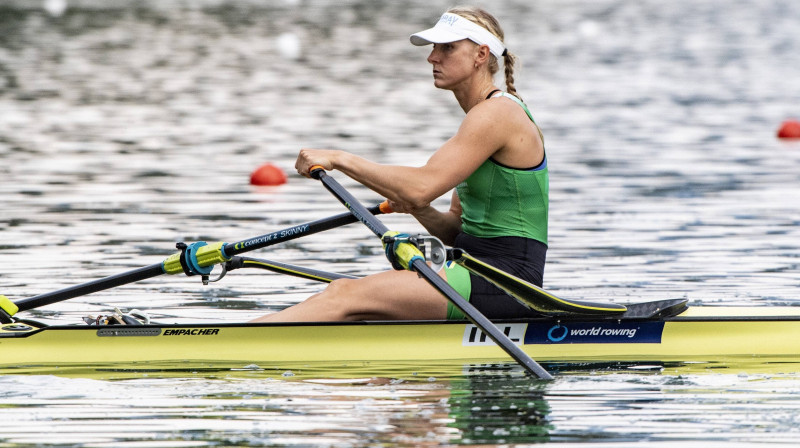 Sanita Pušpure pasaules čempionātā. Foto: imago images / Eibner Europa / Scanpix