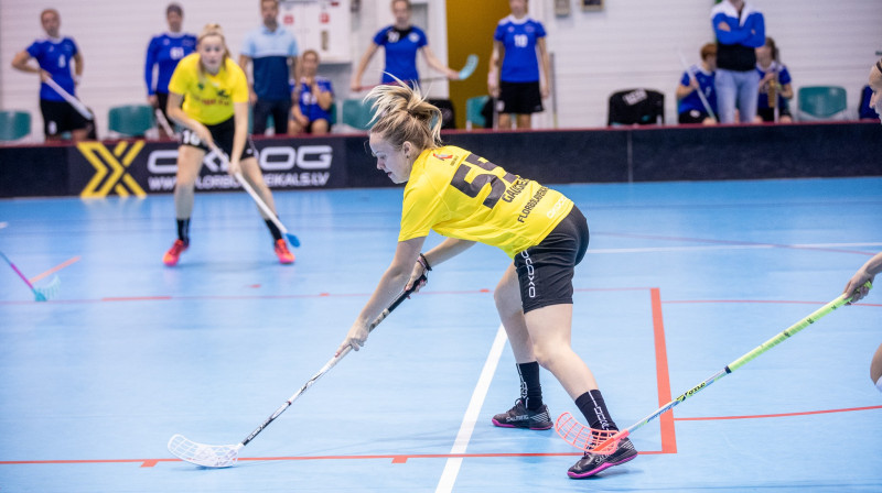 Laura Gaugere, Kocēnu "Rubene". Foto: Raivo Sarelainens, floorball.lv