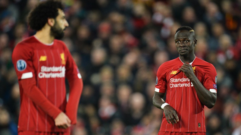 Mohameds Salāhs un Sadio Manē. Foto: EPA/Scanpix