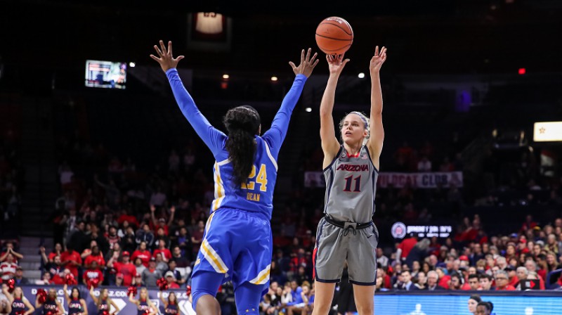 Māra Mote: 45 uzvaras divās NCAA sezonās. Foto: Arizona Wildcats