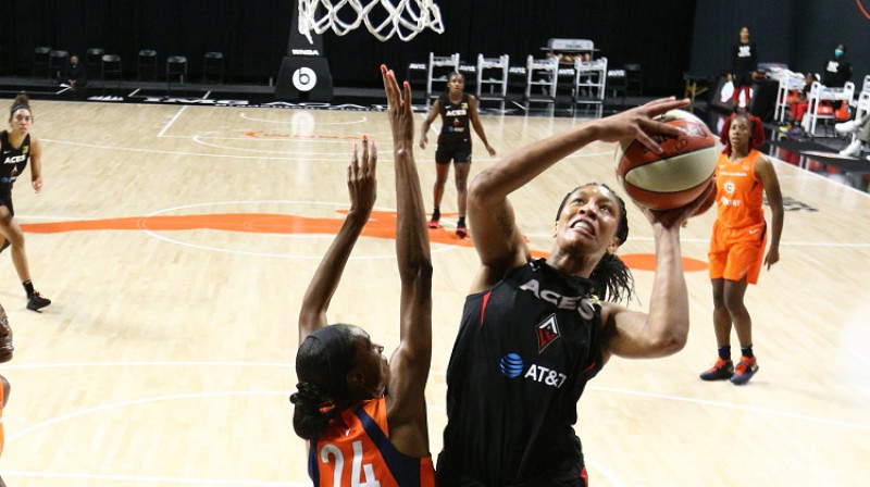 Eiža Vilsone: 2020. gada WNBA sezonas vērtīgākā spēlētāja. Foto: WNBA