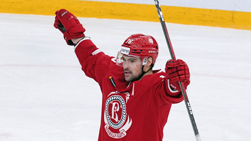 Kaspars Daugaviņš. Foto: Deniss Dudujevs, HC Vityaz