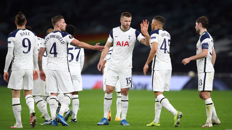 "Spurs" futbolisti svin vārtu guvumu. Foto: AP/Scanpix.ee