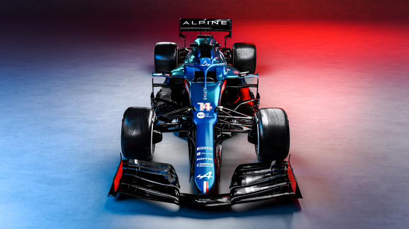 Jaunais "Alpine A521" sacīkšu modelis. Foto: Alpine F1 Team