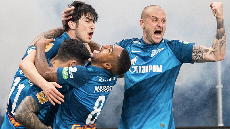 Sanktpēterburgas "Zenit". Foto: Tinkoff Russian Premier Liga