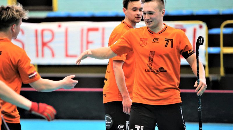 Mariss Giņko (Lielvārde/Fat Pipe). Foto: Ritvars Raits, floorball.lv