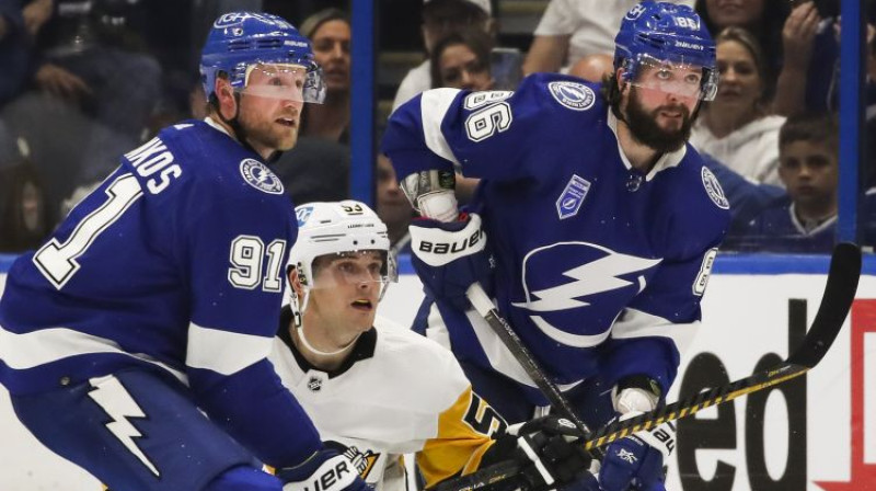 Teodors Bļugers spēlē pret "Lightning". Foto: Zumapress/Scanpix