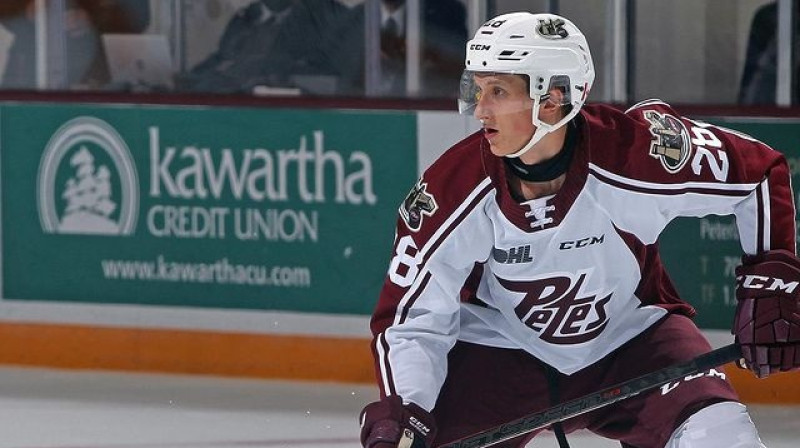 Kaspars Ziemiņš. Foto: Peterborough Petes