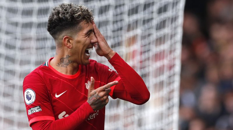 Trīs vārtu autors Roberto Firmino. Foto: Reuters/Scanpix