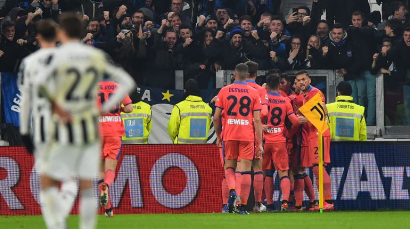 Bergamo "Atalanta" svin vārtus. Foto: Reuters/Scanpix