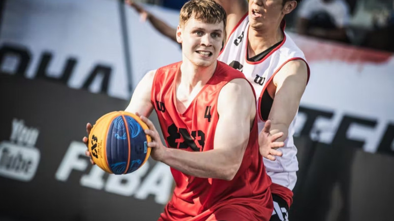 Bastians Landgrafs Pasaules tūres posmā Dohā. Foto: worldtour.fiba3x3.com