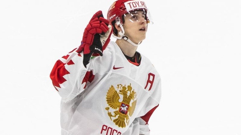 Rodions Amirovs Krievijas U20 izlases sastāvā. Foto: AP/Scanpix