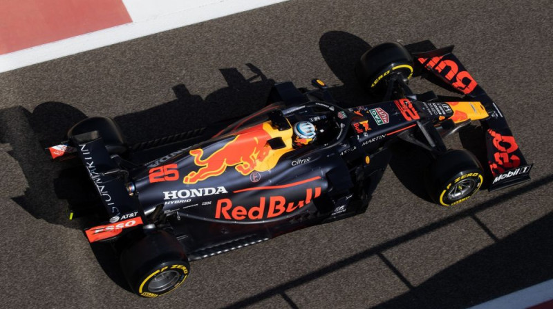 Juri Vipss F1 testos 2020. gadā. Foto: Red Bull Racing