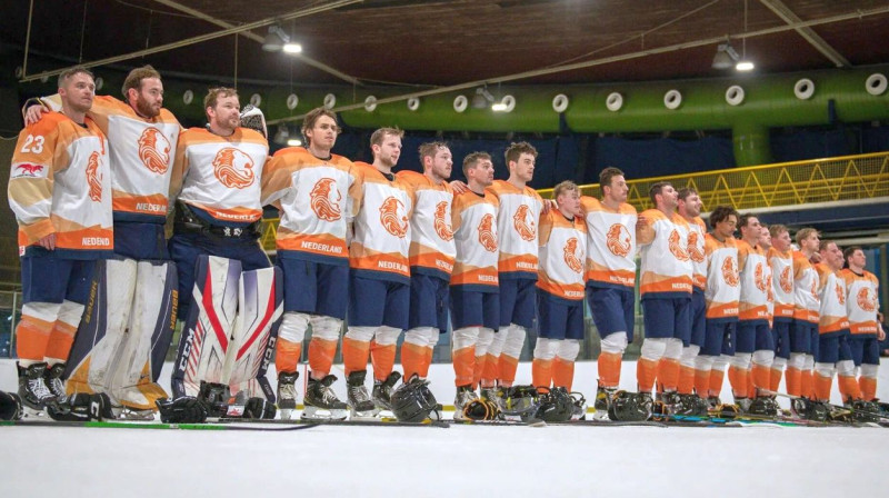 Nīderlandes hokeja izlase. Foto: Stjepan Čizmadija/IIHF