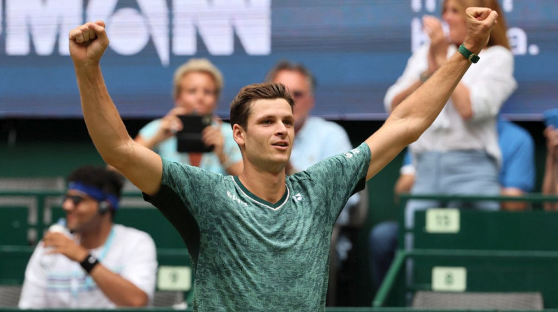 Polijas tenisists Huberts Hurkačs. Foto: Wolfgang Rattay/Reuters/Scanpix