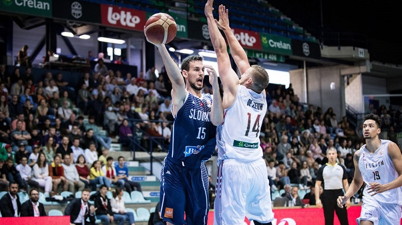 Epizode Beļģijas un Slovākijas spēlē. Foto: FIBA