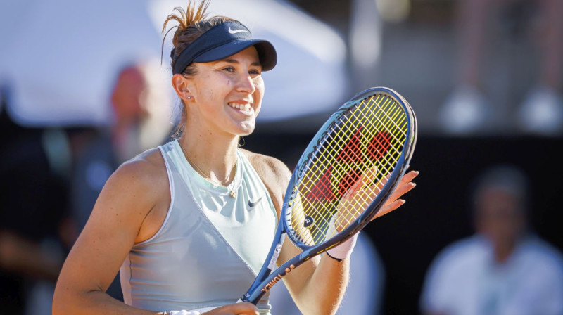 Šveices tenisiste Belinda Benčiča. Foto: Valentin Flauraud/EPA/Scanpix