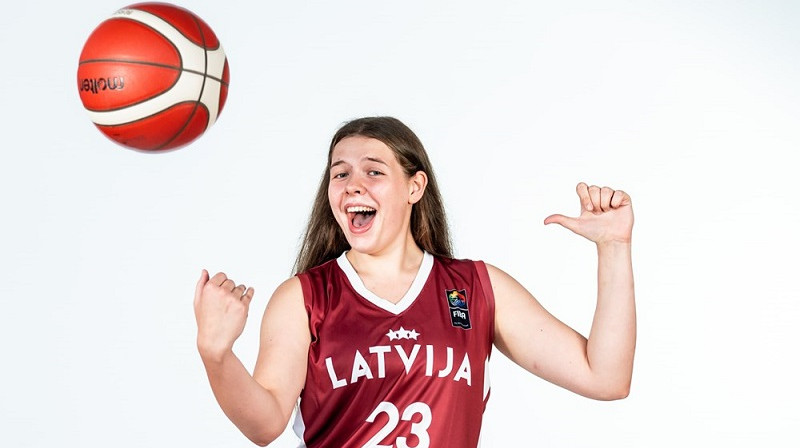 Valerija Baranovska: 11 punkti Eiropas čempionāta debijā. Foto: FIBA