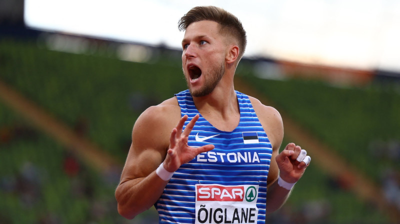 Eiropas čempionāta bronzas medaļas ieguvējs Janeks Eiglaine. Foto: Reuters/Scanpix