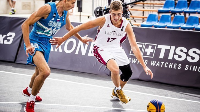 Mārcis Osis (#17). Foto: FIBA