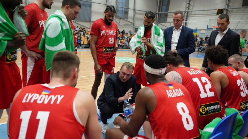 ''Prometey'' basketbolisti. Foto: Anna Polegenko