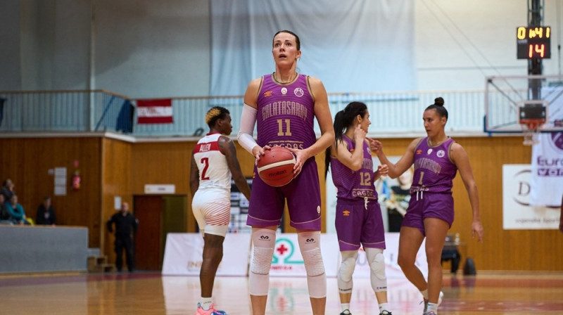 Aija Jurjāne 2022. gada 16. novembrī Banska Bistricā. Foto: EuroCup Women