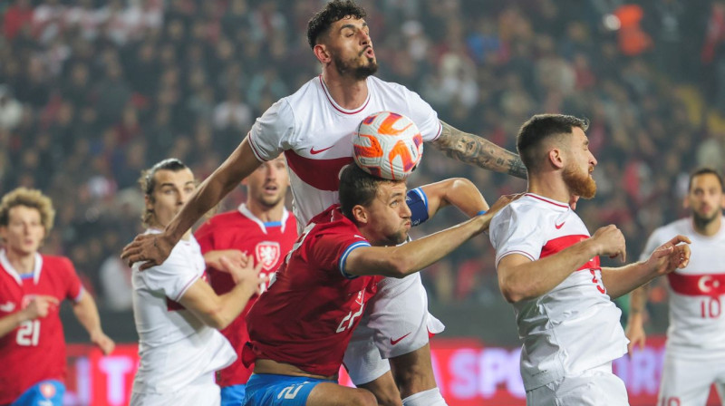 Mirklis no Turcijas un Čehijas cīņas. Foto: AP/Scanpix