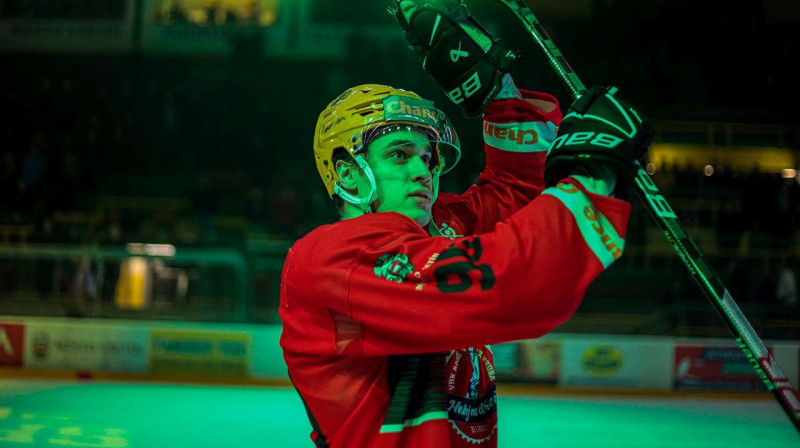 Daniels Bērziņš. Foto: Patrik Žák/VHK Robe Vsetín