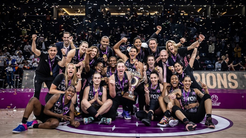 Lionas ASVEL basketbolistes 2023. gada 12. aprīlī. Foto: EuroCup Women