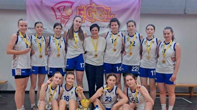 Daugavpils U16 meitenes: Eiropas meiteņu basketbola līgas čempiones. Foto: EGBL