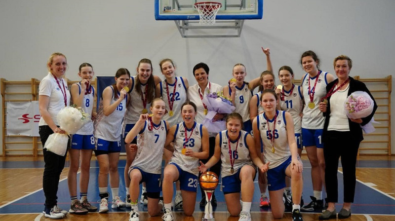 Daugavpils U16 meitenes 2023. gada 23. aprīlī. Foto: LJBL