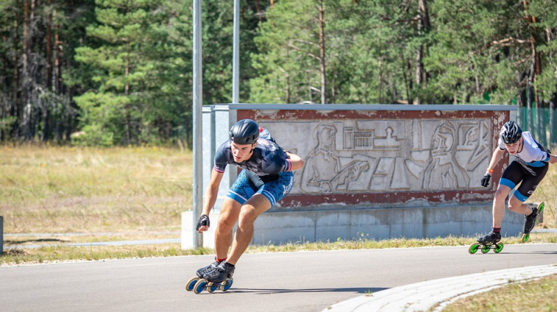 Priekšplānā Reinis Znotiņš. Foto: Dainis Krauja.