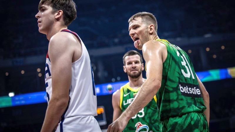 Lietuvas valstsvienības basketbolists Vaids Kariņausks. Foto: FIBA