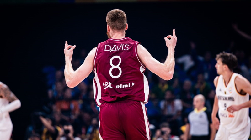 Dāvis Bertāns. Foto: FIBA