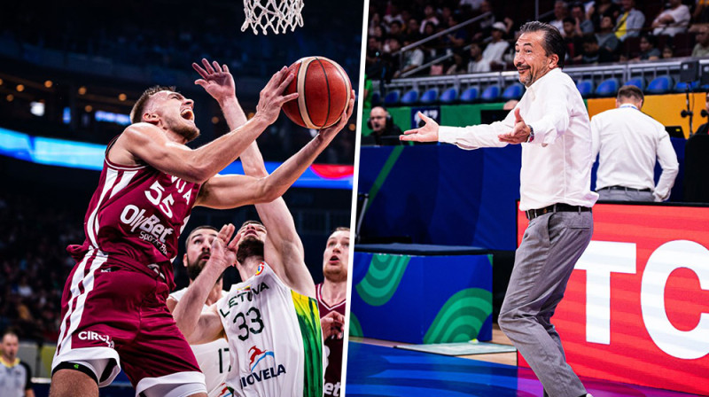 Artūrs Žagars / Luka Banki. Foto: FIBA