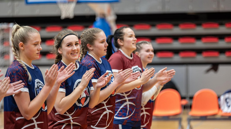 Jelgavas basketbolistes 2024. gada 10. janvārī. Foto: BK Jelgava