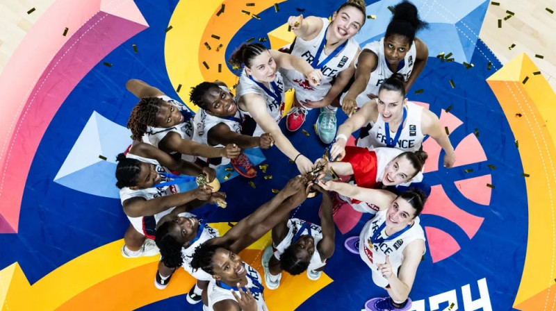 Francijas U20 meitenes: pieckārtējas Eiropas čempiones. Foto: FIBA