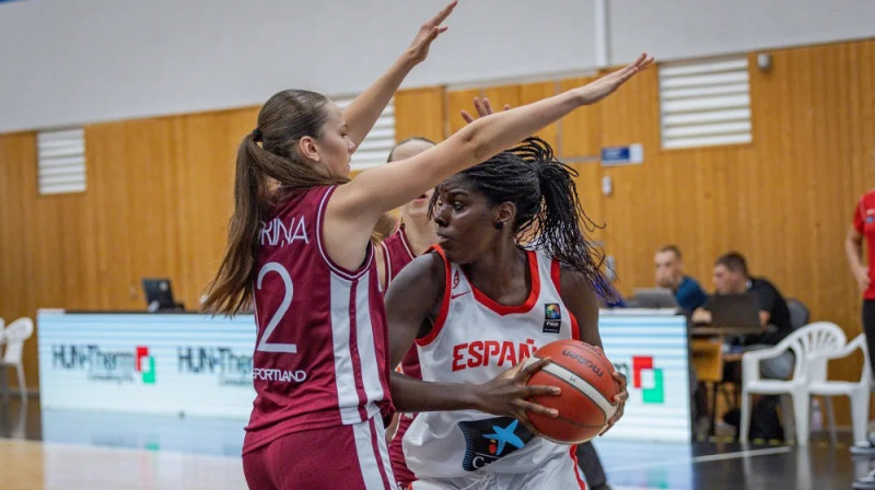 Marta Ploriņa 2024. gada 16. augustā Miškolcā. Foto: FIBA