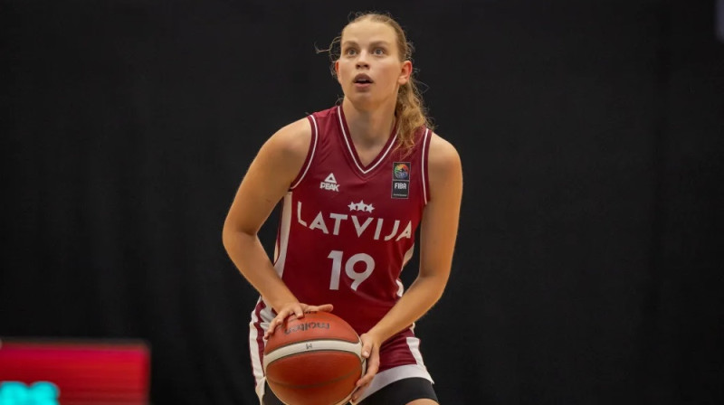 Aleksa Skudra 2024. gada 16. augustā Miškolcā. Foto: FIBA