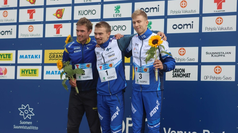 Pirmais trijnieks vīriešiem. Foto: Hannu Keränen.