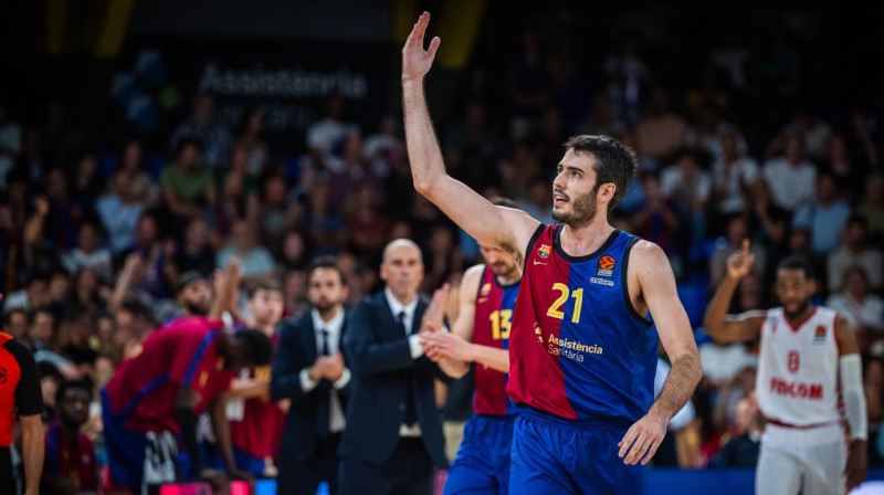 Alekss Abriness. Foto: Barça Basket