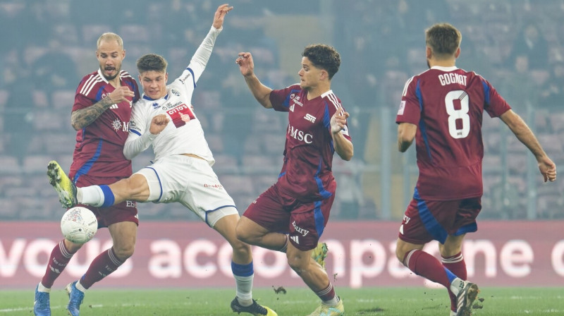 Mirklis no Ženēvas "Servette" un Lucernas komandu spēles. Foto: Giuseppe Velletri/Zumapress.com/Scanpix